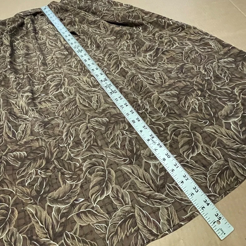 Vintage Sag Harbor 90s Y2K Black Floral Midi Skirt Button Up Women‎ Large